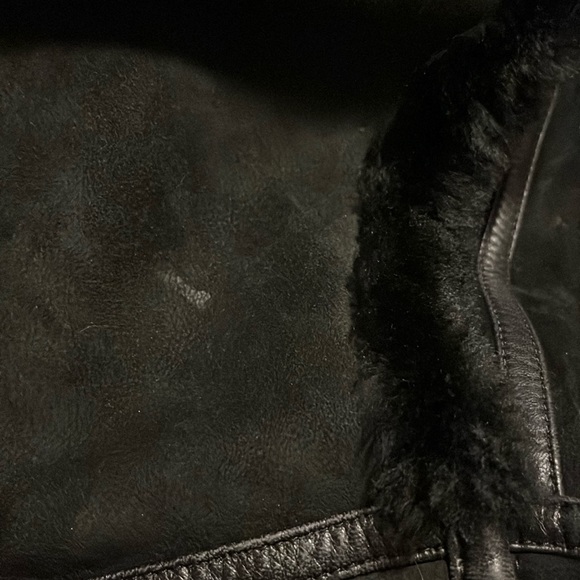 Vintage Christia Hana K Suede Fur Black Coat - Picture 16 of 17